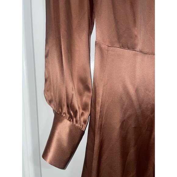 Reformation Chrisley True Wrap Silk Mini Dress Women’s size S NWOT - Picture 4 of 13